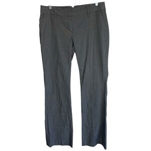 Ann Taylor Loft Solid Gray Straight Leg Marisa Dress Pants